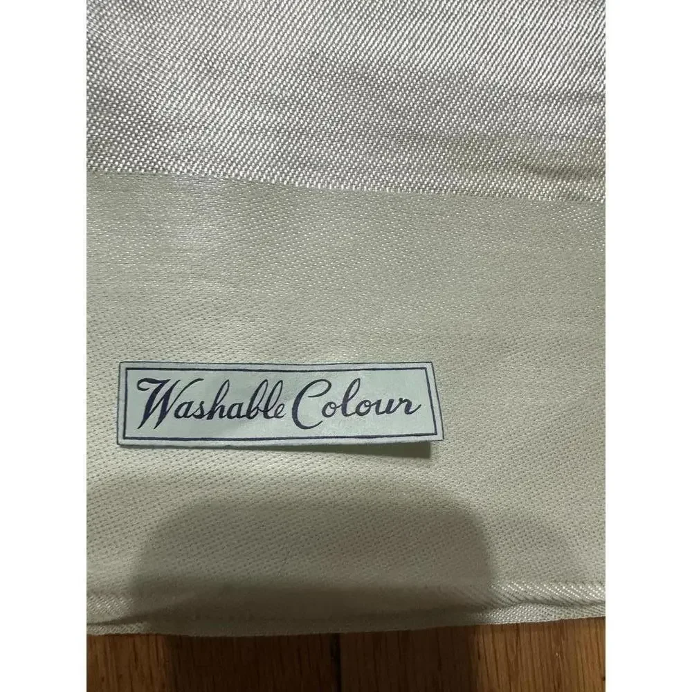 New VTG Mint Green Monogrammed J Linen Tablecloth & 6 Napkins Set Cottagecore